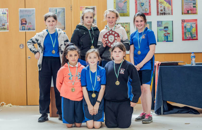 Champions: Le Chéile Primary School, Limerick winning team
