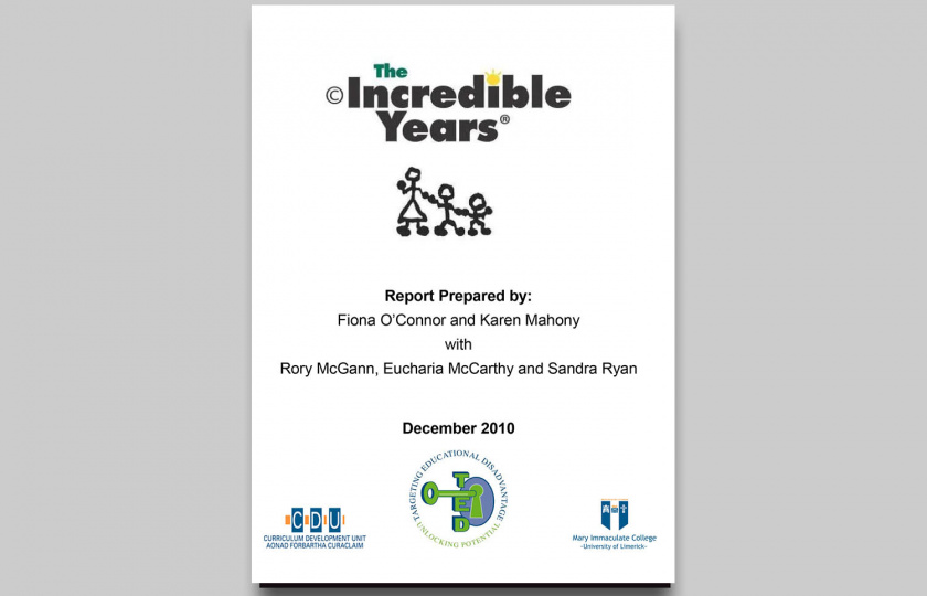 Incredible years report cover